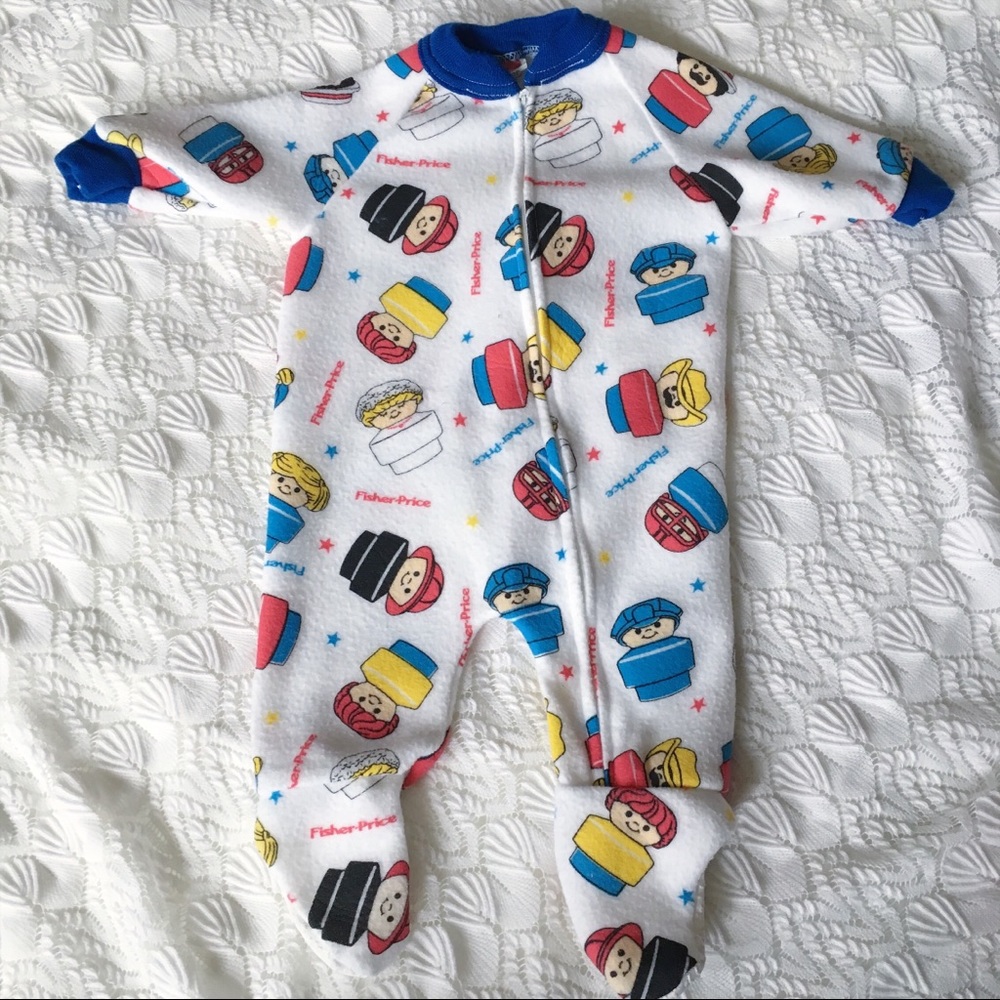 Vintage fisher Price little people baby pajamas💗
